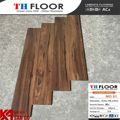Sàn Gỗ Công Nghiệp 8MM TH Floor MD-01